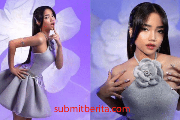 Fuji Pakai Mini Dress Silver di Pemotretan Terbarunya, Cantik Fuji Pakai Mini